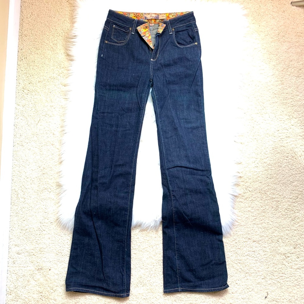 PAIGE roxley jeans dark wash size 25 bootcut flare
